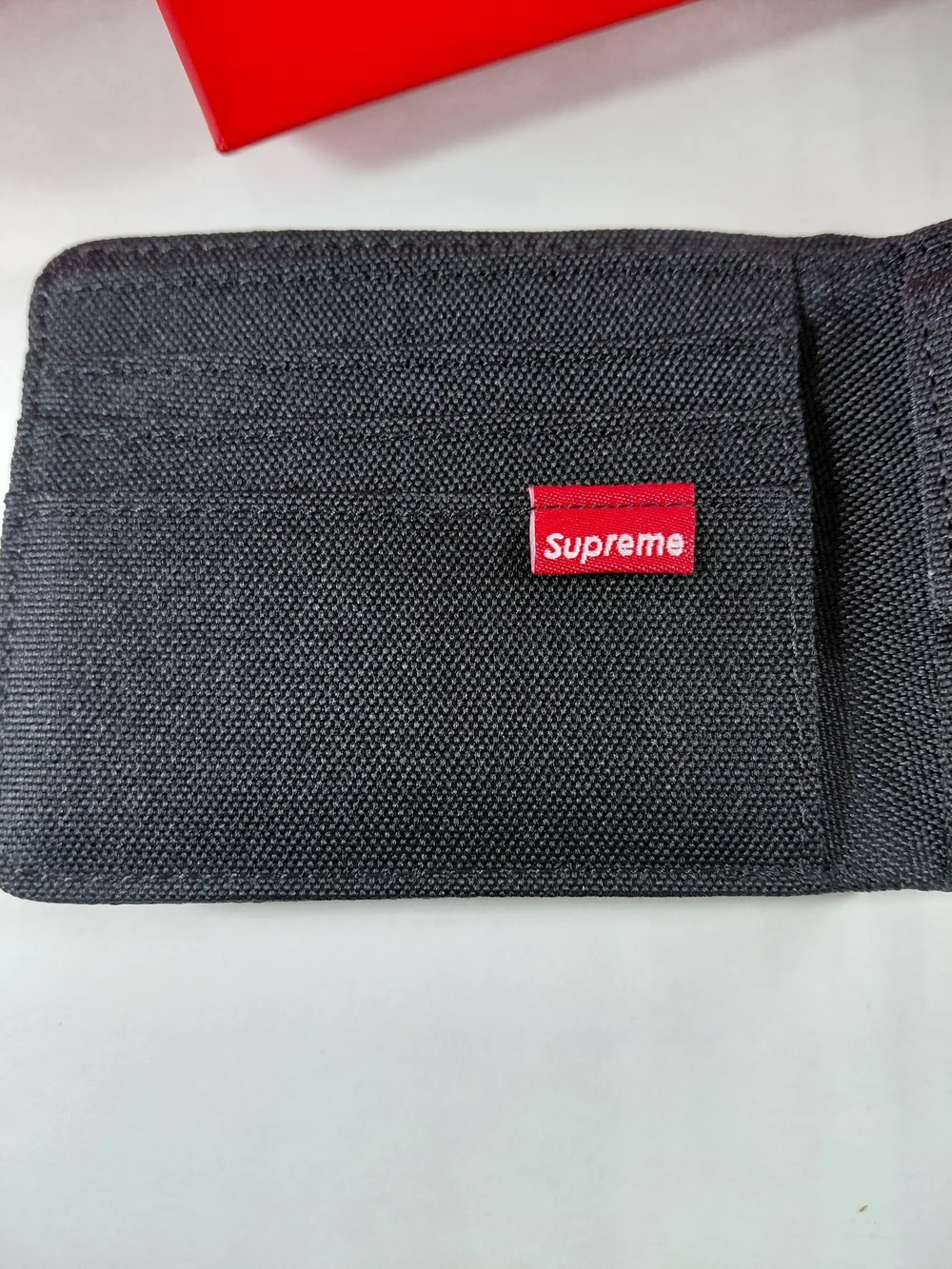 Supreme Black Embossed Wallet - Men's Accessory